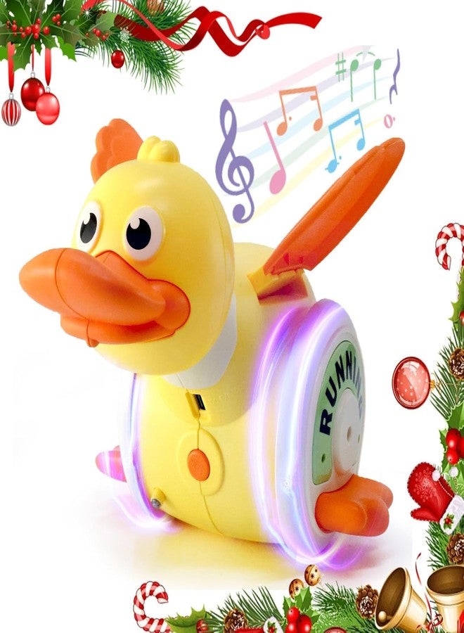 ON STORE Dancing Duck for Toddlers - Musical Light-Up Duck with Singing, Spinning & Waddling Actions - Educational Toy for Babies & Kids Ages 1-5 - Interactive Early Learning Toy with Music & Lights (YELLOW) - Image 1
